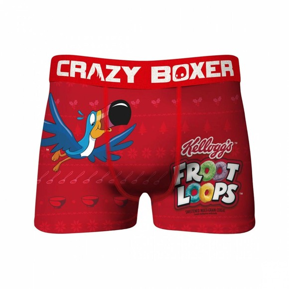 CRAZY BOXER Kellogg's Fruit Loops Toucan Sam Boxer Briefs Men's New in Box XL - Picture 1 of 6